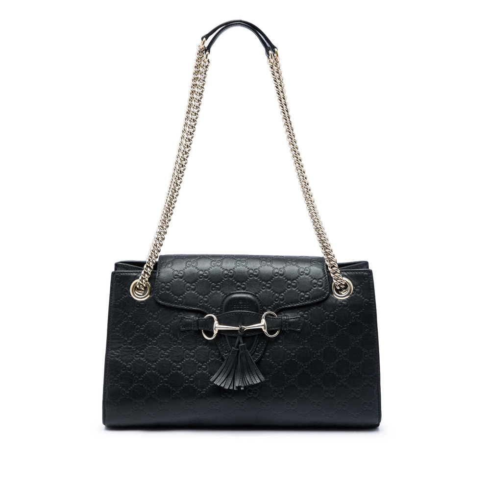 Pre-Loved Gucci Large Guccissima Emily Shoulder Bag